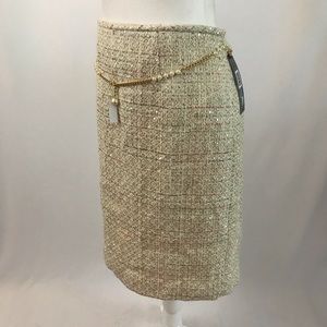 Belted Boucle straight basic skirt (item 9)